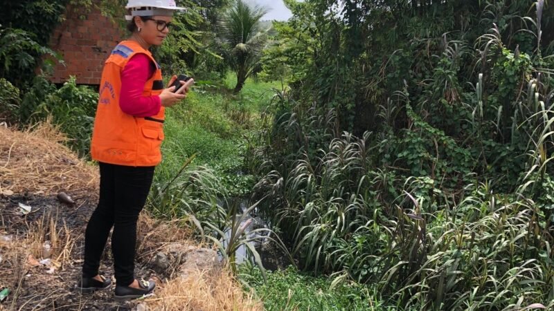 Defesa Civil realiza vistorias para prevenir alagamentos e deslizamentos na cidade.