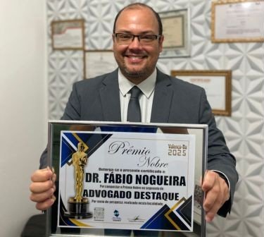 Prêmio Nobre 2025 premia o advogado Fábio Nogueira